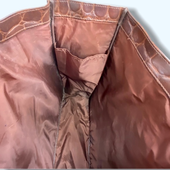 Ralph Lauren Signature Safari Croc Embossed Tote - Picture 7 of 14